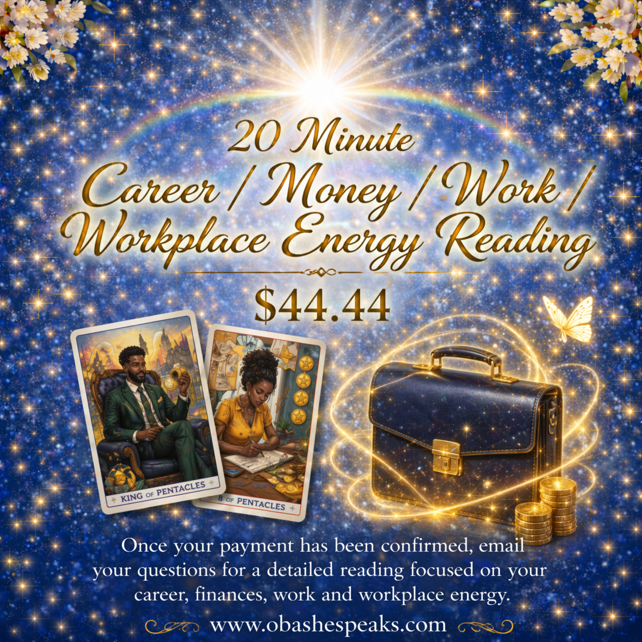 20 Minute Career / Money / Work / Workplace Energy Reading — $33.33