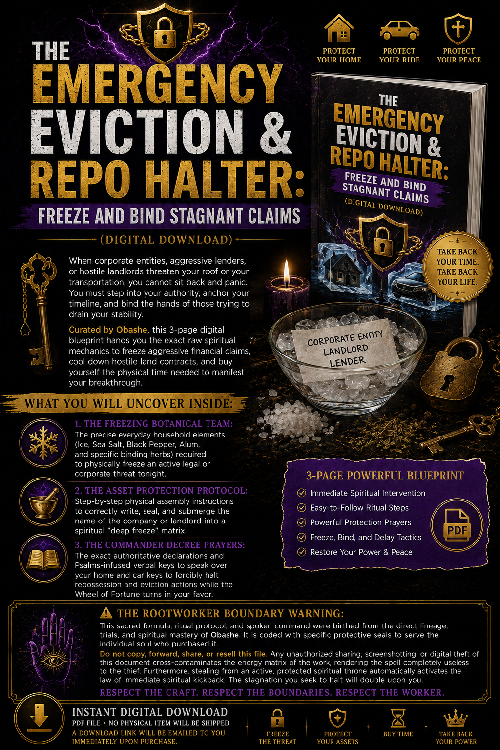The Emergency Eviction & Repo Halter: Freeze and Bind Stagnant Claims (Digital Download)