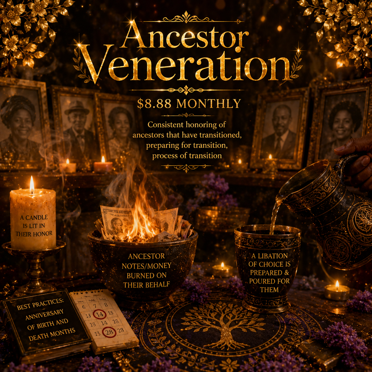Ancestor Veneration- $8.88 monthly