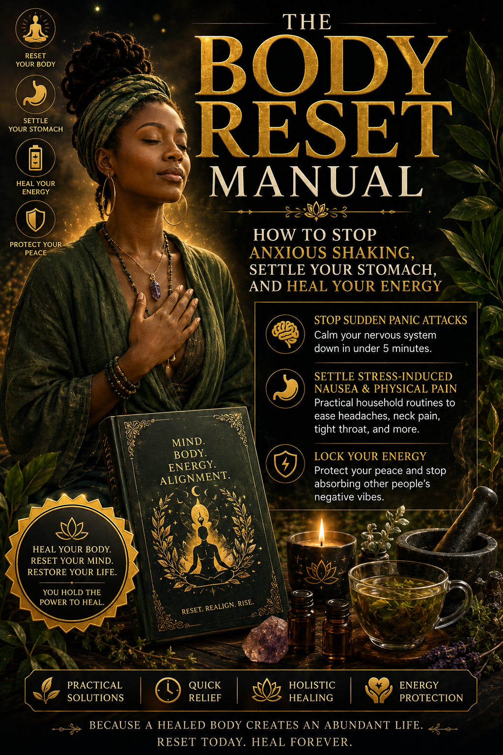 The Body Reset Manual: How to Stop Anxious Shaking, Settle Your Stomach, and Heal Your Energy