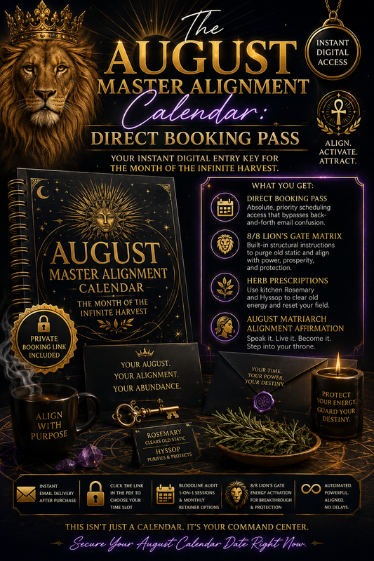 The August Master Alignment Calendar: Direct Booking Pass."